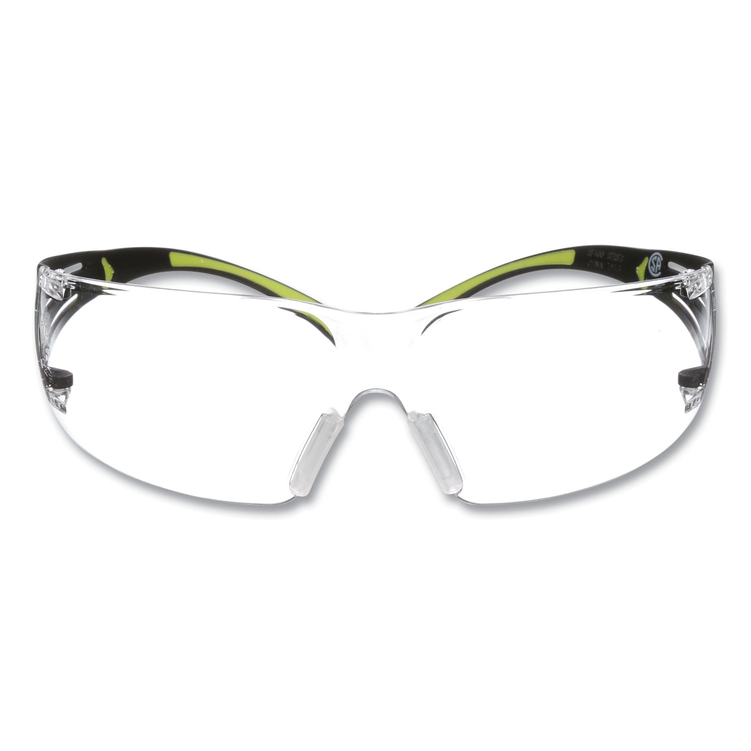 SecureFIt Protective Eyewear, 400 Series, Green Plastic Frame, Clear Polycarbonate Lens SecureFIt Protective Eyewear, 400 Series, Green Plastic Frame, Clear Polycarbonate Lens