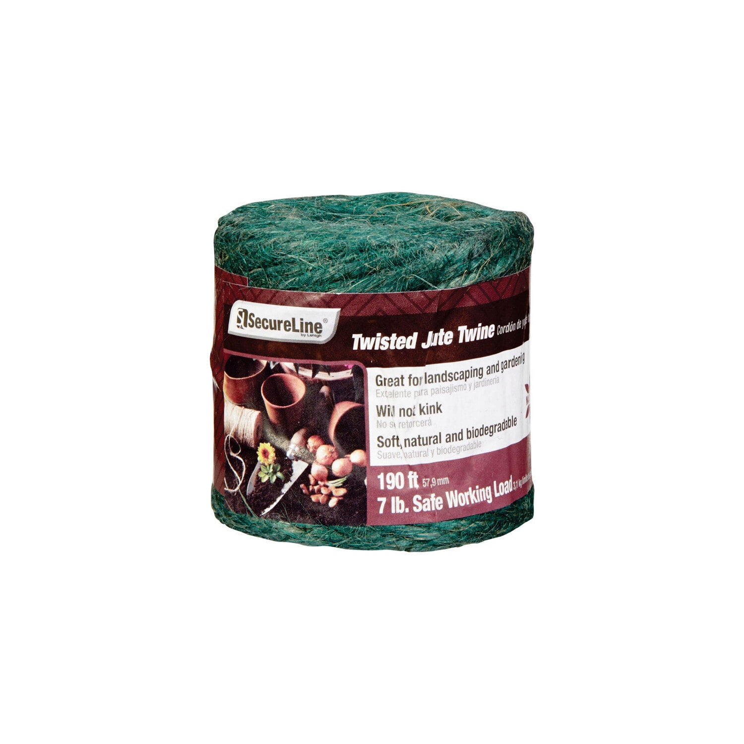 SecureLine 190 ft. L Green Twisted Jute Twine