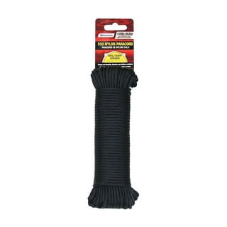 SecureLine 5/32 in. D X 100 ft. L Black Braided Nylon Paracord SecureLine 5/32 in. D X 100 ft. L Black Braided Nylon Paracord