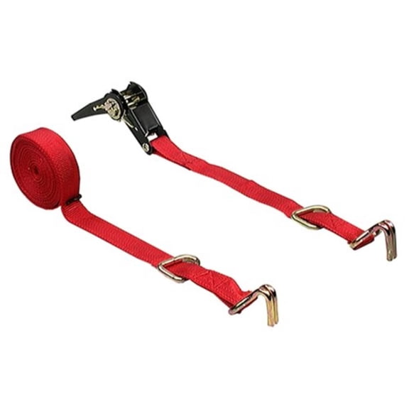 SecureLine 6315 15-Foot Ratchet Tie Down, Red