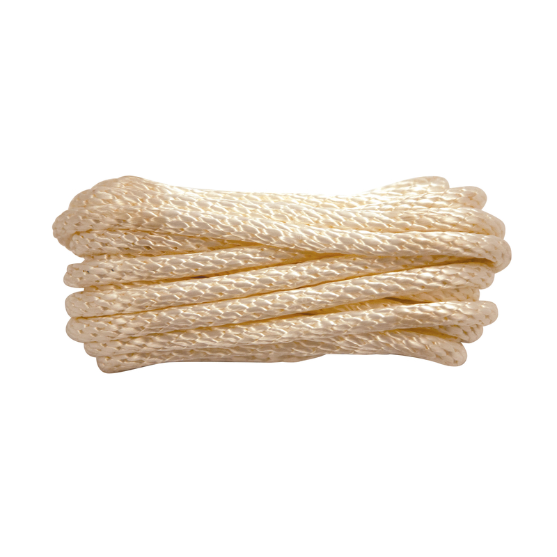 Clear Strong Rope SecureLine Lehigh 7/16 in. D X 25 ft. L White Solid Braided Nylon Rope ...