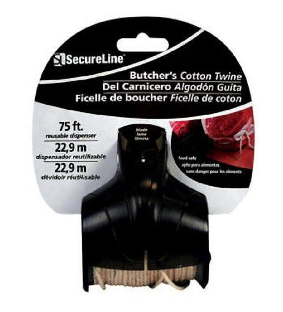 SecureLine TDC806 Butcher's Cotton Twine With Reusable Dispenser, 75'
