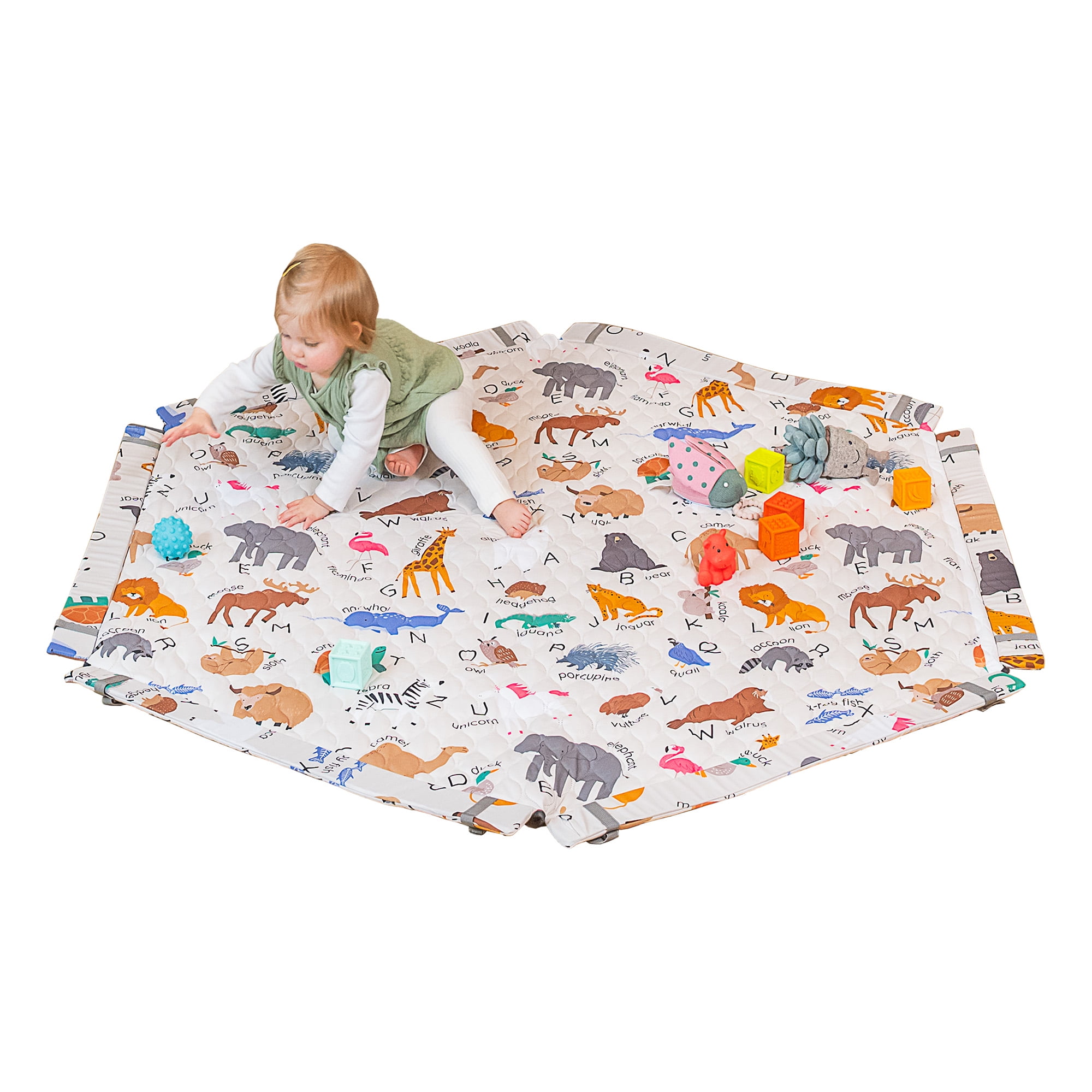 Toddleroo by North States SecureMat Playmat for Superyards, Animal Alphabet