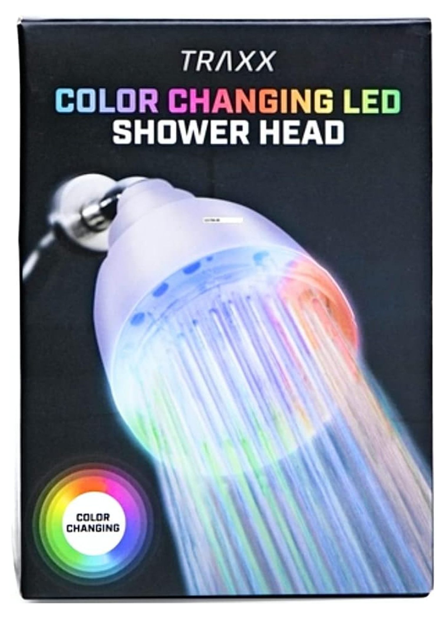 SecureTheTech Color Changing LED Shower Head Rainfall High Pressure Color Changing Shower Head