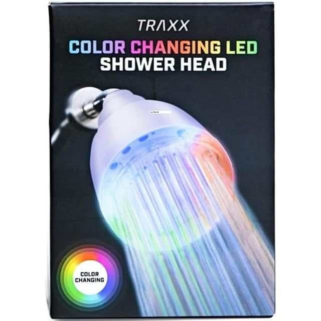 SecureTheTech Color Changing LED Shower Head Rainfall High Pressure
