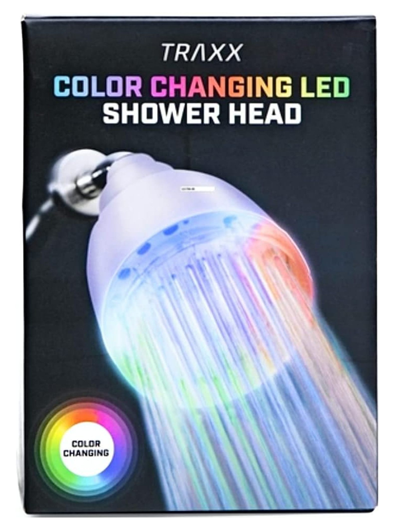 SecureTheTech Color Changing LED Shower Head Rainfall High Pressure