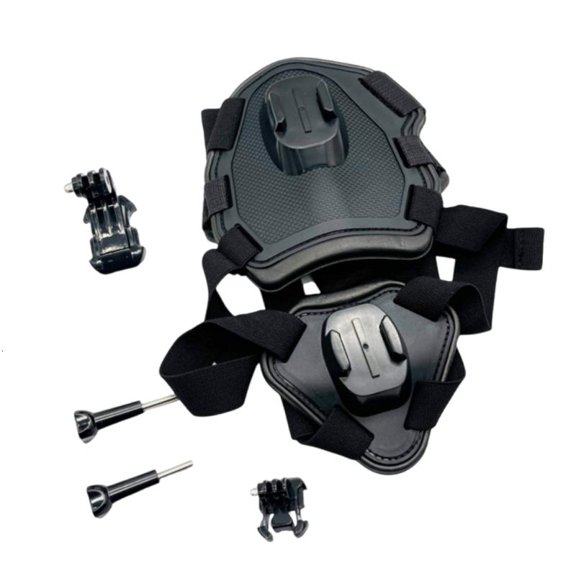 Secures fit Pet Camera Harness Mount Adjustable Strap Design For Stable Action Camera Attachment for 15-120lbs Pet