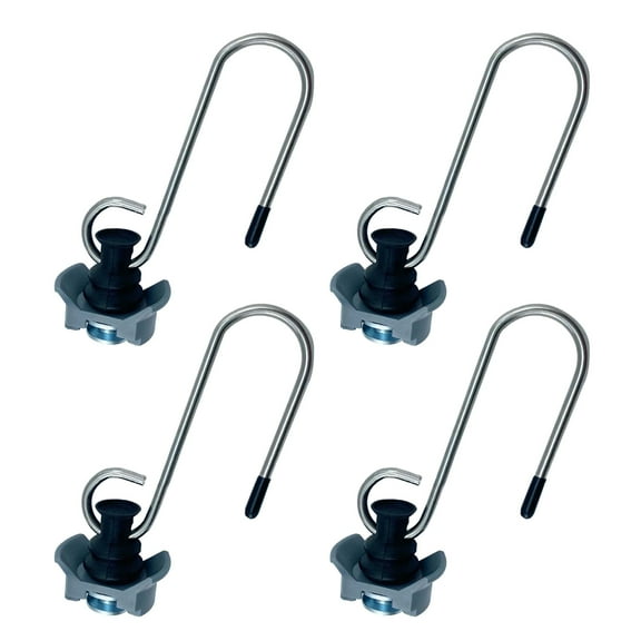 Securing Cargo Hauling Accessory Metal Hooks Easy Installation Single Studs Fitting L Track Tie Down Anchors with S Hook