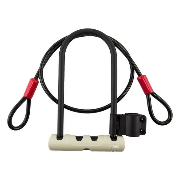 Securit Kolt U-Lock STD 3in11inx10mm Cable 12mm 6.5x9in/16.5x23cm with 2 Keys