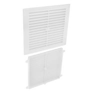 Lambro 3-Inch White Plastic Louvered Vent Hood With Screen - For Dryer, Bathroom, Or Exhaust