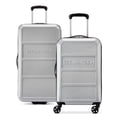 thumbnail image 1 of Securitech by Delsey, Asphalt 2-Piece Spinner Luggage Set, with Carry-on & Trunk, Silver, 1 of 14
