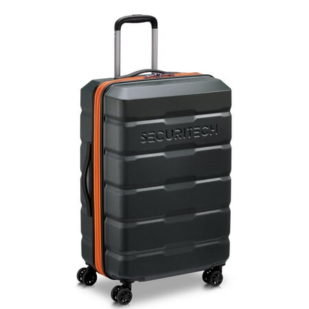 Securitech by Delsey, Citadel 27" Medium Checked Hardside Spinner Luggage Black