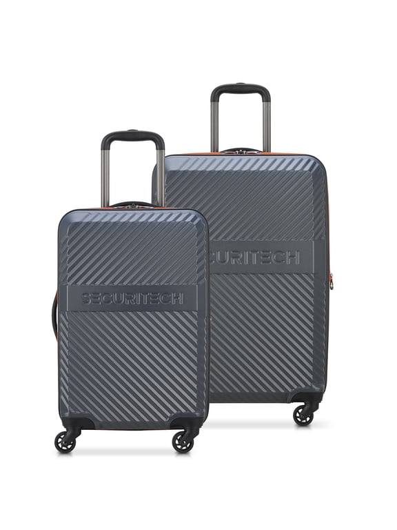 by Delsey, Patrol 2 PC Hardside Luggage Set includes Carry-on & Medium Checked Sizes, Charcoal