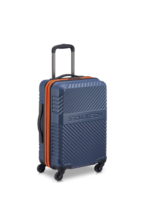 by Delsey, Patrol Carry-on Hardside Spinner Luggage Blue