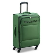 حقيبة سفر Securitech by Delsey، Vanguard 27 متوسطة الحجم منقوشة من Softside Spinner باللون الأخضر