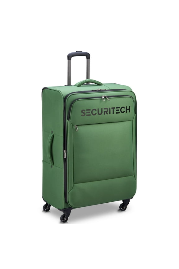 by Delsey, Vanguard 32" Large Checked Soft Side Spinner Luggage Green