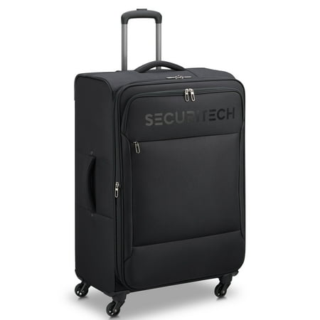 Securitech by Delsey, Vanguard 32" Large Checked Softside Spinner Luggage Black