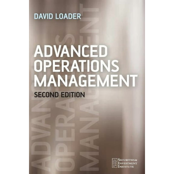 Securities Institute Advanced Operations Management, Book 5, (Paperback)
