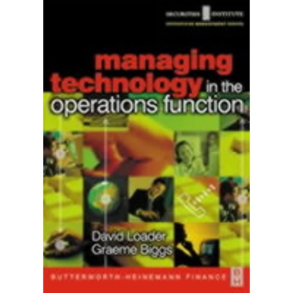 Pre-Owned Securities Institute Operations Manageme Managing Technology in the Operations Function, (Paperback)