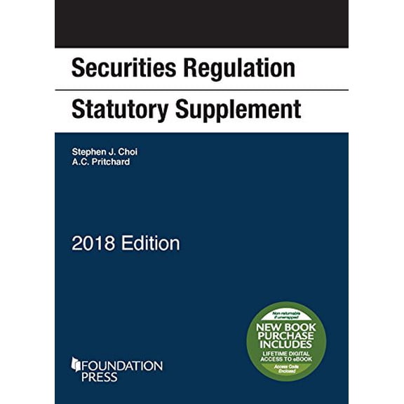Pre-Owned Securities Regulation Statutory Supplement, 2018 Edition (Selected Statutes)