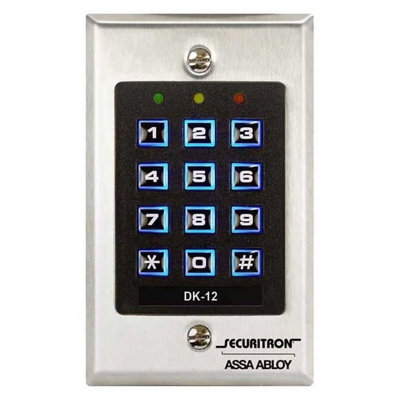 Securitron Digital Access Keypad,99 User Code DK-12