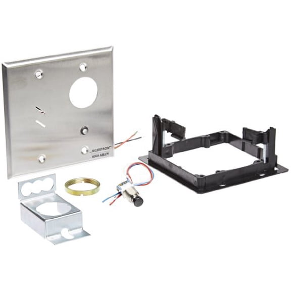 Securitron MKPZ Mortise Keyswitch Momentary SPDT Piezo Double Gang, 12 or 24V DC bi-Color LED, UL Listed