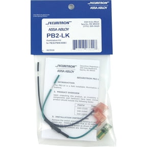 Securitron Illumination Kit, SS, Mfr. No. PB2/PB5 PB2-LK