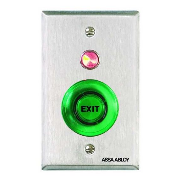 Securitron Push to Exit Button,Wall Mounted PB