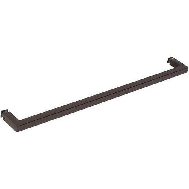 Security 18" Square Corner Single Side Towel Bar In Oil Rubbed Bronze