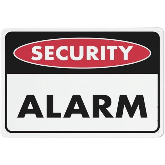 Alarm Lab Sign Security Alarm System in Use Sign 8x12 Inchch Metal Sign, Rustproof ...