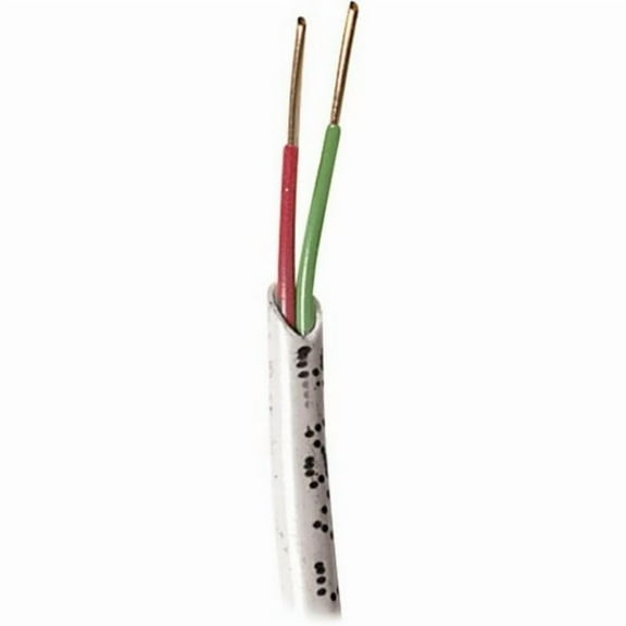 Security/Alarm Wire, White, 22/2 (22AWG 2 Conductor), Solid, CMR / Inwall rated, Pullbox, 1000 foot