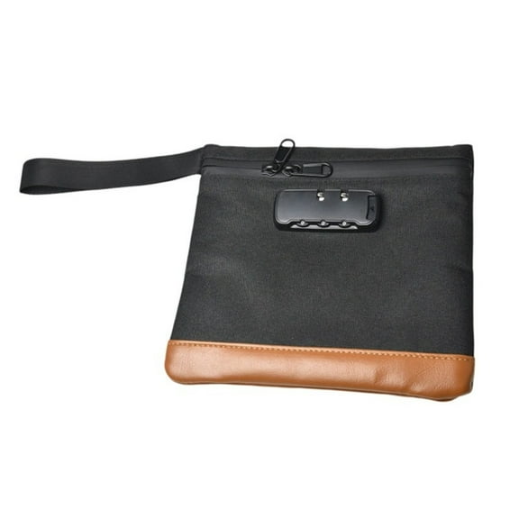 Security Anti-Theft Money Bag Smell Proof Bags with Combination Lock Waterproof Pouch Men & Women Safe Travel Carry Bag