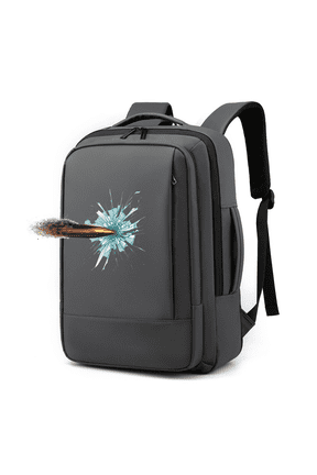 Security Backpack - Reliable Safety Rating, Can Withstand Most Shots.Built-in high strength PE protective plate (Hard polymer polyethylene)