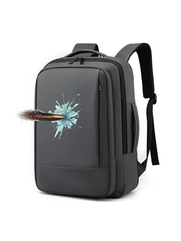 Security Backpack - Reliable Safety Rating, Can Withstand Most Shots.Built-in high strength PE protective plate (Hard polymer polyethylene)