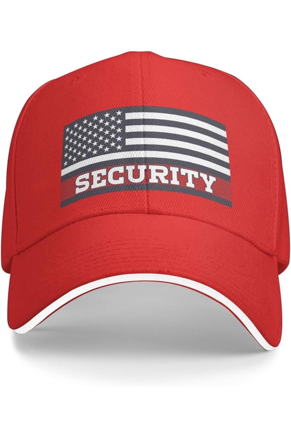 Security Baseball Hat America Flag Security Hat Men Women Security Trucker Hat Security Cap Funny Gift Hat Black