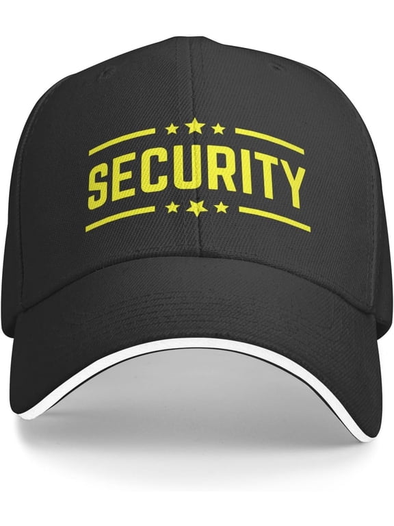 Security Baseball Hat Security Hat for Men Women Security Trucker Hat Security Cap Funny Gifts Hat Black