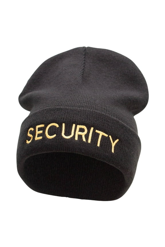 Security Big Size Acrylic Long Beanies - Black XL-3XL