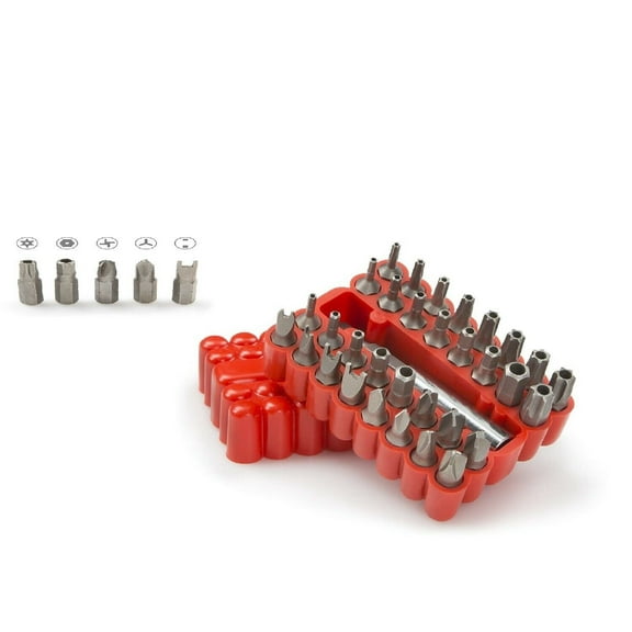 Security Bit Set 33Pieces with storage tray - Code Auto Tool and Restoration Supply