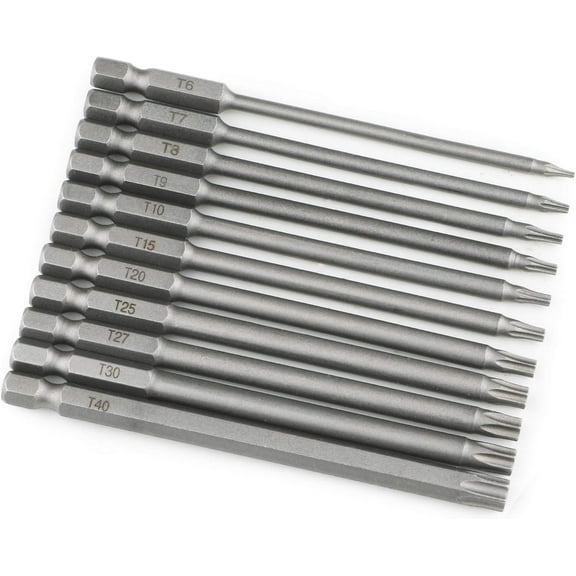 Security Bit Set for Professional Maintenance, S2 Steel Magnetic Security Screwdriver Star Driver Bit Quick Change Hex Shank, Versatile Bits High Precision for Wide Application