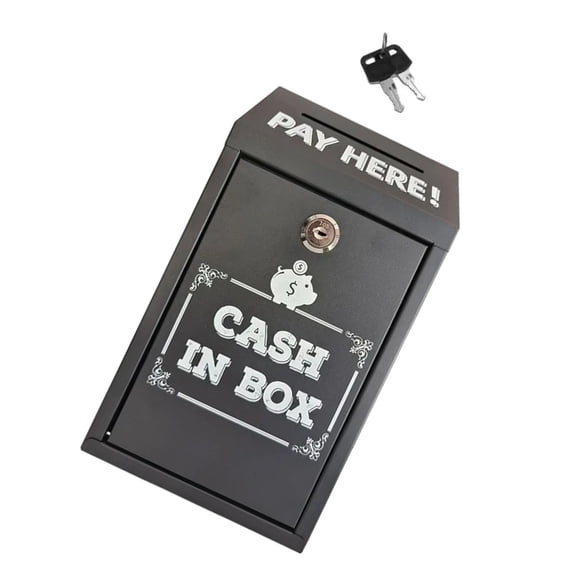 Security Box Key Locks Safe Deposit Cash Storage Home Office Use