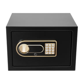 Security Box, Large Safe Box, Digital Keypad, for Home Office Hotel Protects Valuables, Black