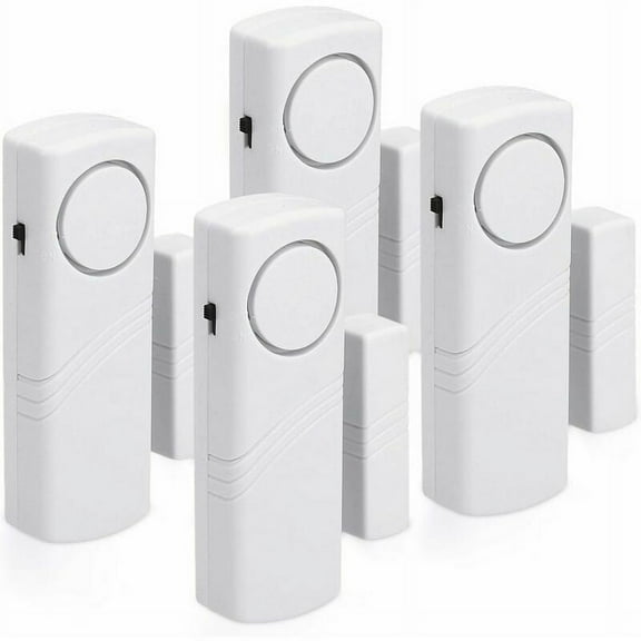 Security Burglar Alarm With Magnetic Sensor, Super Loud 90Db Alert And Stability For Consistent Performance, Wireless Operation Ensures Hassle-Free Installation And Easy