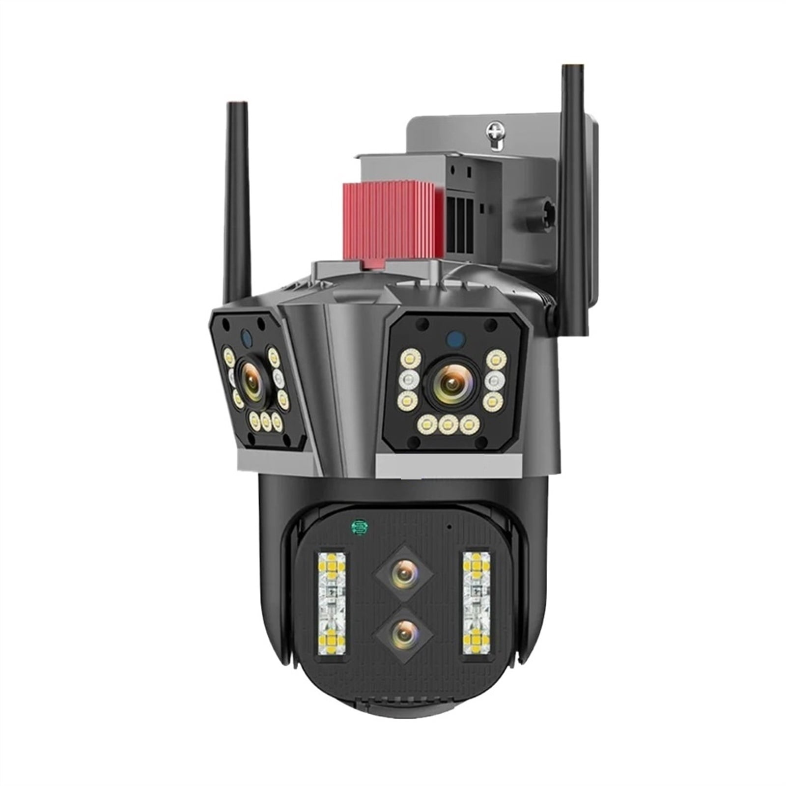 Security Camera, 8K 16MP IP Camera PTZ Four Lens With Three Screens 10x Zoom Outdoor CCTV 4K 8MP Wireless Video Security Surveillance Camera HD Night Vision