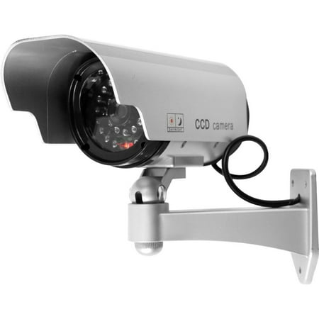Security Camera Decoy with Blinking LED Light and Adjustable Mount