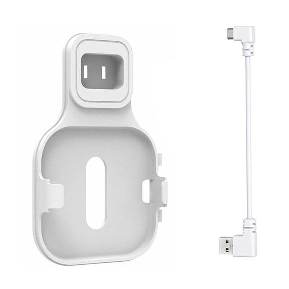 White Minimalist Wall Mount For Sync Module Cameras Home Surveillances Damage Less Installation Sturdy Adjustable Design