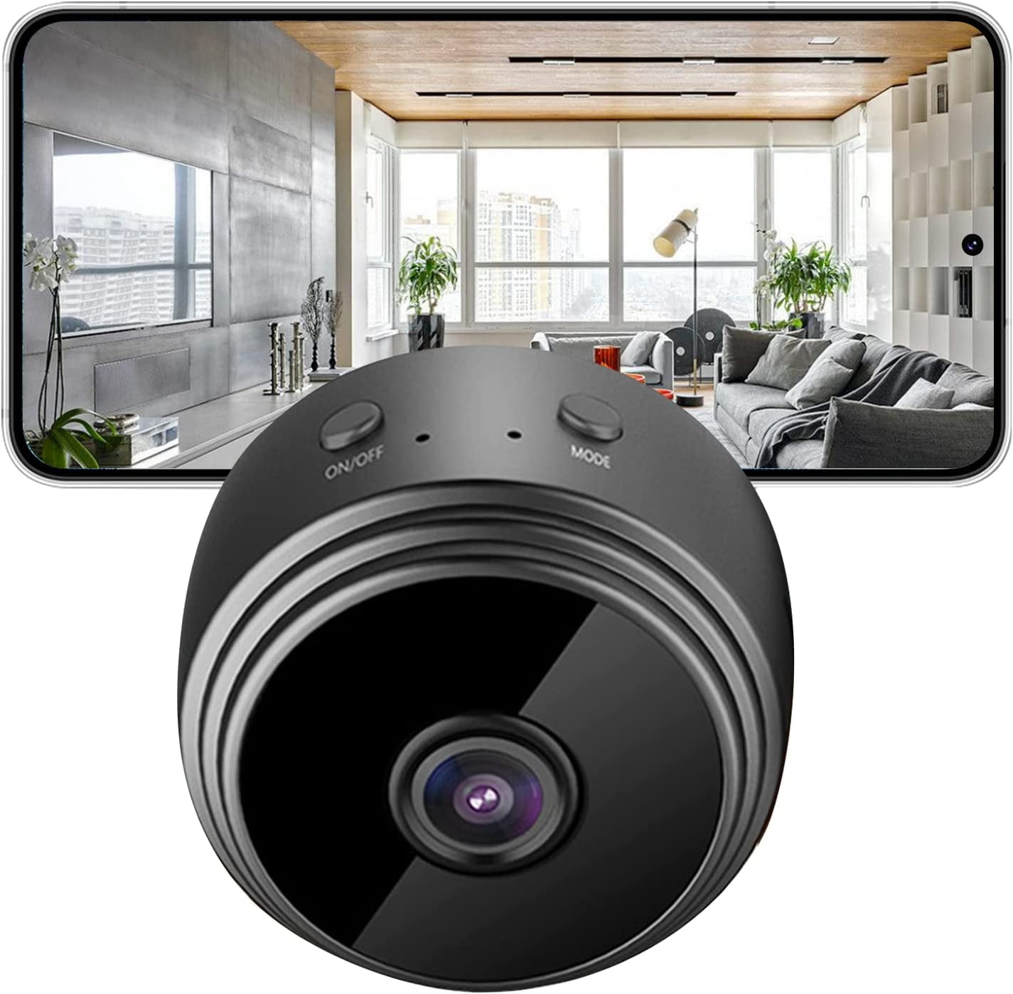Security Camera Indoor Wireless, 150 Wi-Fi Camera for Home Security, 1080P Smart Pet Dog Camera with Phone App, Motion Detection and Night Vision