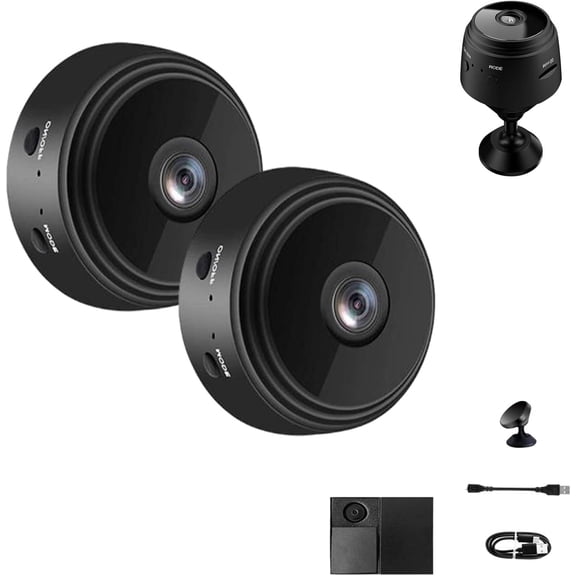 Security Camera, Mini 1080p HD Wireless Cam with Audio for Indoor/Outdoor Surveillance, Ideal for Monitoring