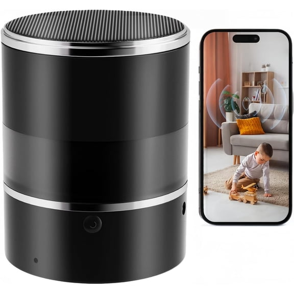 Security Camera Motion Activated with Bluetooth Speaker, 270 Viewing Angle, Dome Cams Phone App, Hd 1080P, Wireless WiFi Nanny Cam for Home Offices Store(2.4G /5G)