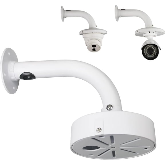 Security Camera Mount Bracket, Dome Camera Mount Universal Camera Wall Mounting Bracket/IP Camera for CCTV Security Camera, L Type