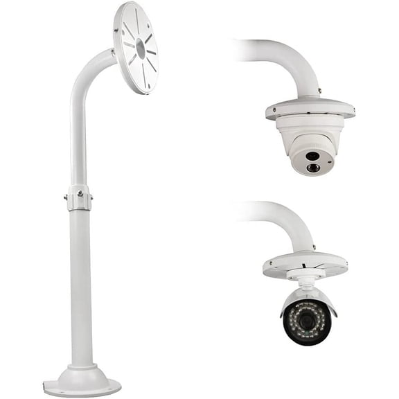 Security Camera Mount Bracket, Dome Camera Mount Universal Camera Wall Mounting Bracket for CCTV Security Camera/IP Camera, J Type (15.7-23.6 inch)
